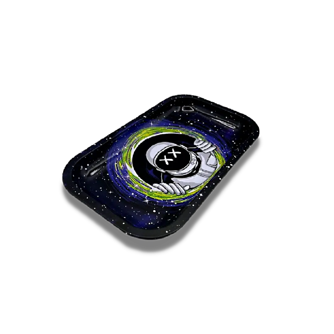 RT-3D-002 – Get Lost Rolling Tray with 3D Magnetic Lid – (Astronaut Peaking)