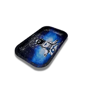 RT-3D-003 - Get Lost Rolling Tray with 3D Magnetic Lid - (Astronaut Meditating)