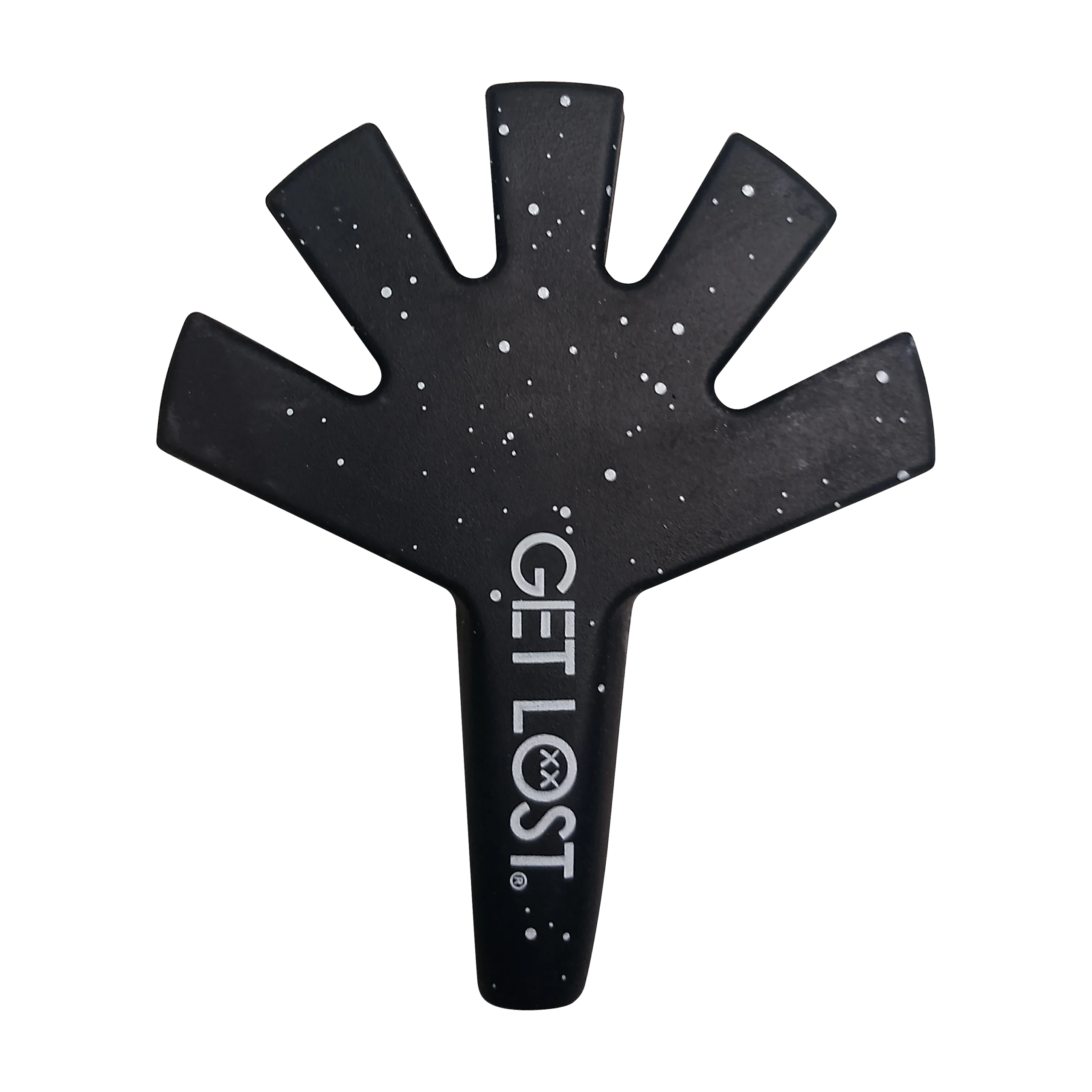 5JH-BLK-001 – Get Lost Silicone Joint Holder – Dual-Use 5-Joint Adapter (Black)