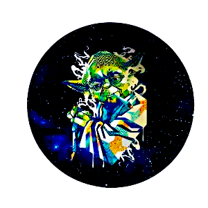 ASH064 Tin Ashtray 5.5″x5.5″ Star Wars Yoda