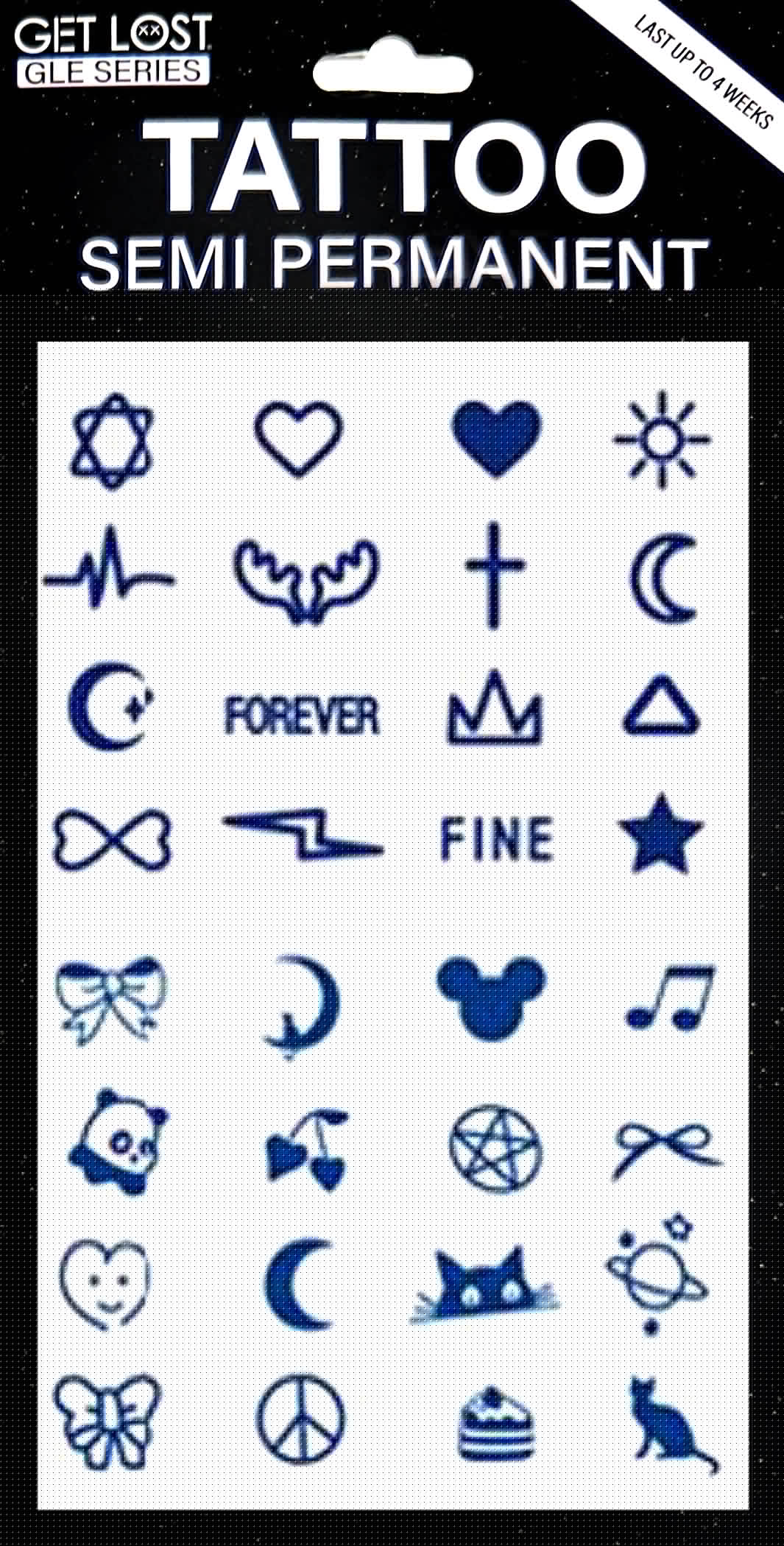 GLE-072 Semi Permanent Tattoo 4.25″x7″