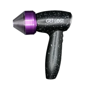 PEG-PUR-002 Get Lost Electric Portable Herb Grinder With Pre-Rolled Cone Loader (Purple)