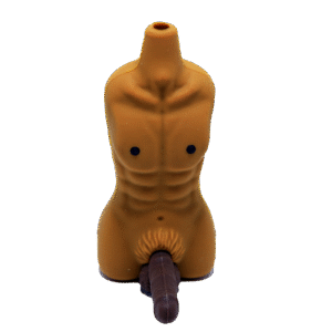 SHP-003 Silicone Hand Pipe - Black Penis