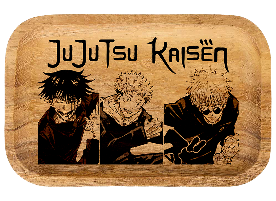 WT011_Wooden Tray – JuJuTsu Kaisen 11″x7″x1″