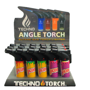 00139-BAC Angle Regular Torch Lighters - (15 Count) Backwoods
