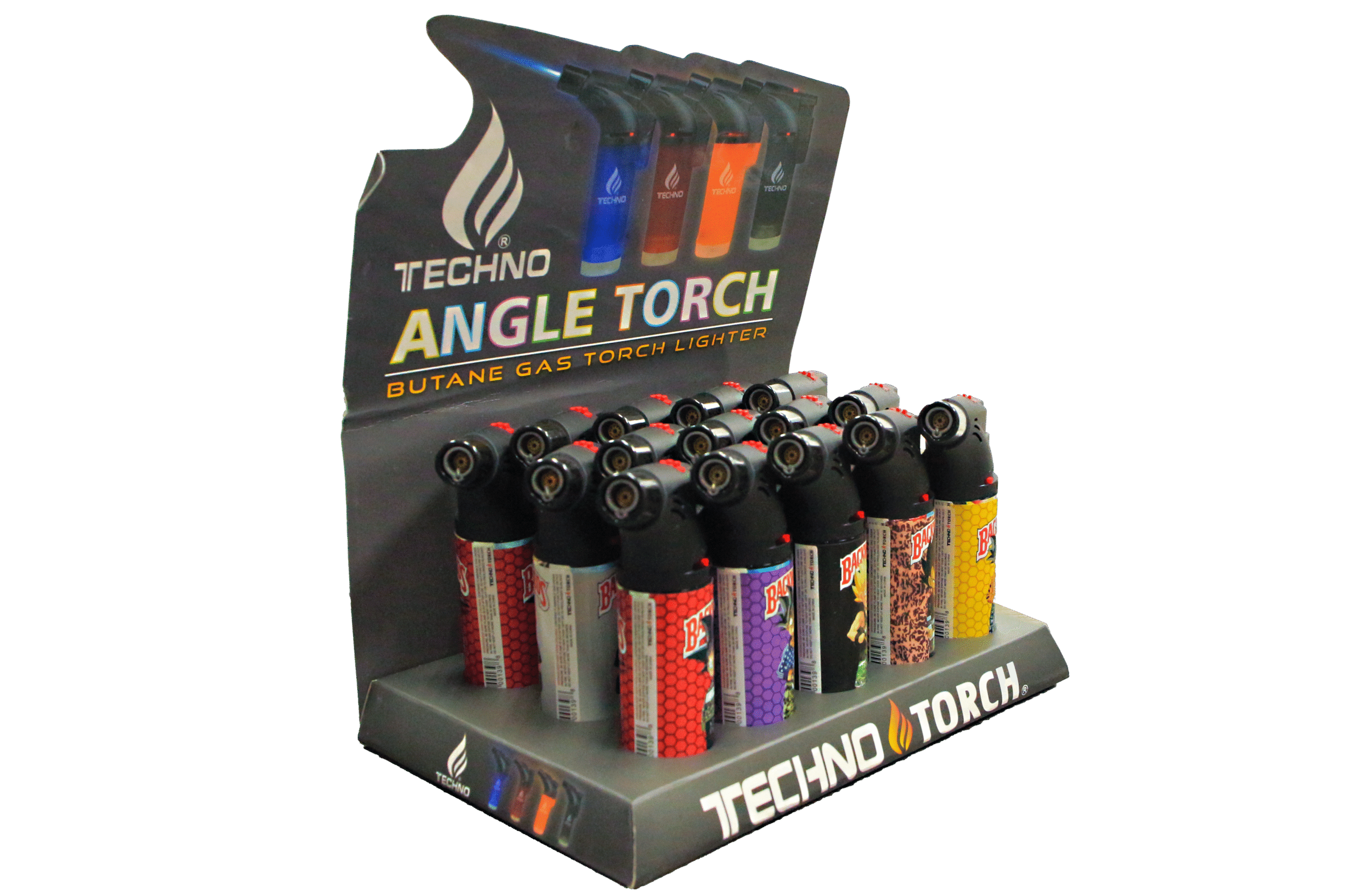 00139-BAGK1 Angle Regular Torch Lighters - (15 Count) Backwoods Dragon Ballz Goku - Image 2