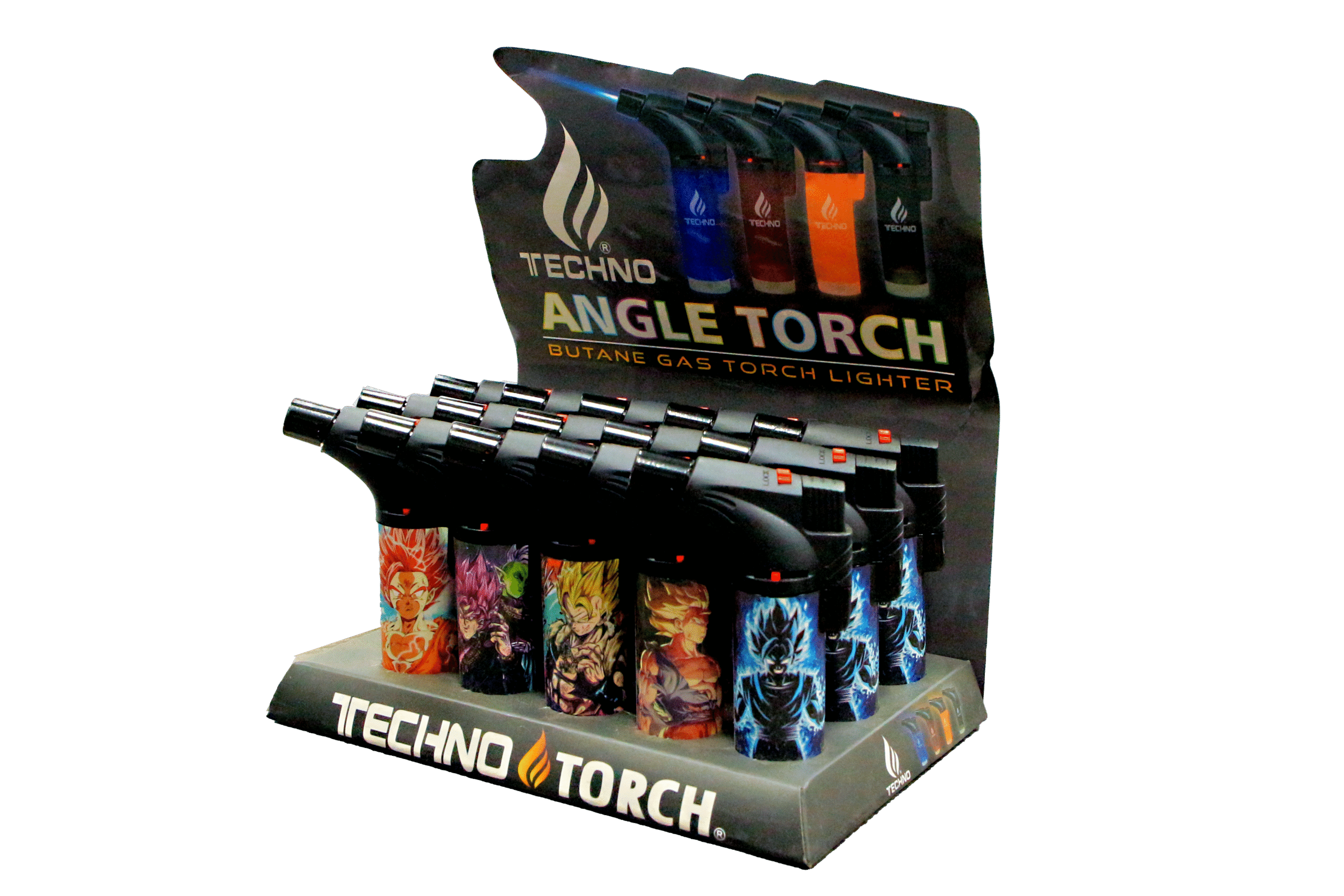 00139-GKHC Angle Regular Torch Lighters - (15 Count) Anime Dragon Ballz Action - Image 2