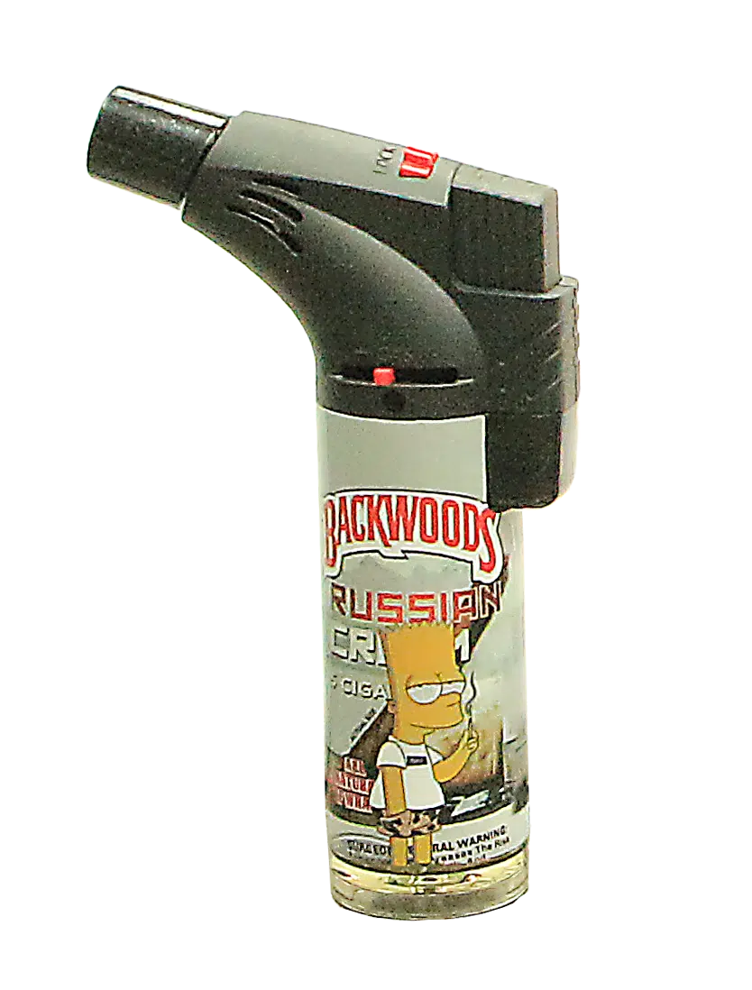 00139-SI1 Angle Regular Torch Lighters - (15 Count) Backwoods Bart Simpson - Image 5