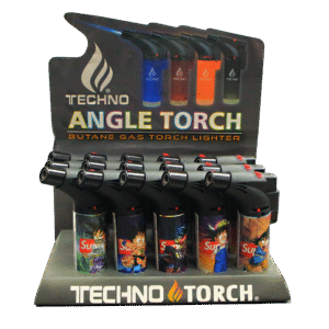 00139-SPGK1 Angle Regular Torch Lighters - (15 Count) Supreme DragonBallz Goku