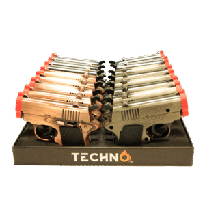 09072-2F Dual Flame Gun Lighter - (16 Count)