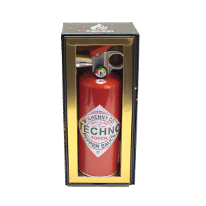 19020-TOB Tobasco Techno Pepper  – 8.5" Fire Extinguisher Torch Lighter in Gift Box