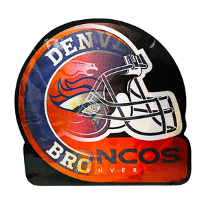 3D3DK011 Denver Broncos Helmet Sticker