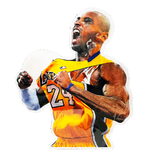 3D3DK021 Lakers Kobe Bryant Sticker