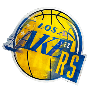 3D3DK022 Los Angeles Lakers Sticker