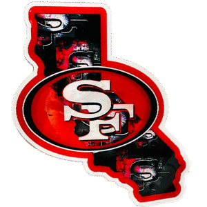 3D3DK026 San Francisco 49ers Sticker