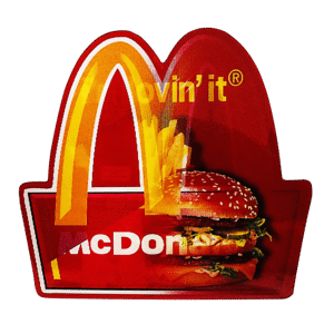 3D3DK037 McDonalds Sticker