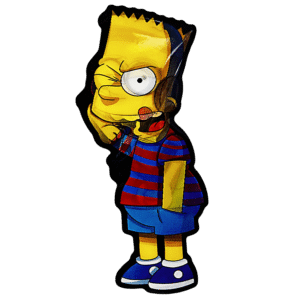 3D3DK073 Bart Simpson Sticker