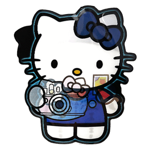 3D3DK078 Hello Kitty Camera Sticker