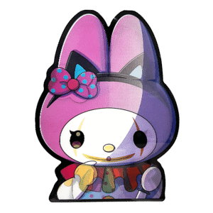 3D3DK091 My Melody Clown Face Sticker