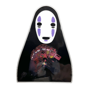 3D3DK107 Anime No Face Spirited Away Sticker