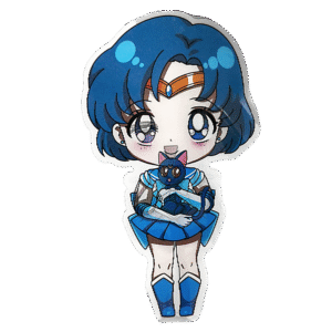 3D3DK117 Anime Sailor Mercury Sticker