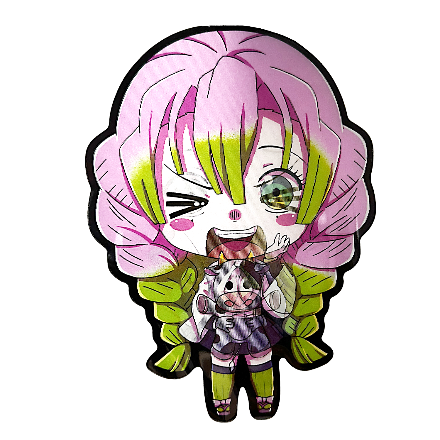 3D3DK121 Anime Kimetsu No Yaiba Mitsuri Kanroji Sticker