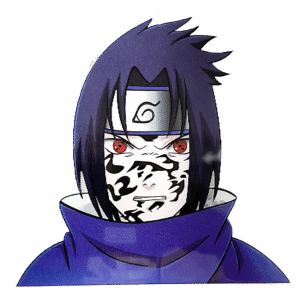 3D3DK136 Anime Sasuke Uchiha Sticker