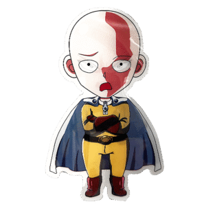 3D3DK145 Anime One-Punch Man Saitama Mini Sticker