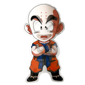 3D3DK146 Anime Dragon Ball Z Krillin Kuririn Kienzan Sticker