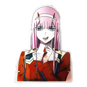 3D3DK149 Anime XXX Zero Two Tamed Sticker