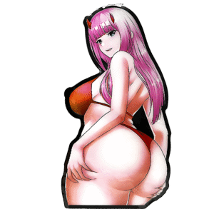 3D3DK164 Anime XXX Zero Two Behind Sticker