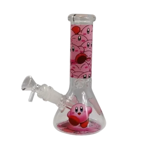 8IB010 - 8-Inch Borosilicate Glass Beaker Water Pipe (Nintendo Kirby Super Star)
