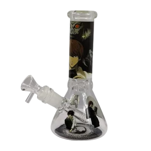 8IB014 - 8-Inch Borosilicate Glass Beaker Water Pipe (Anime Death Note)