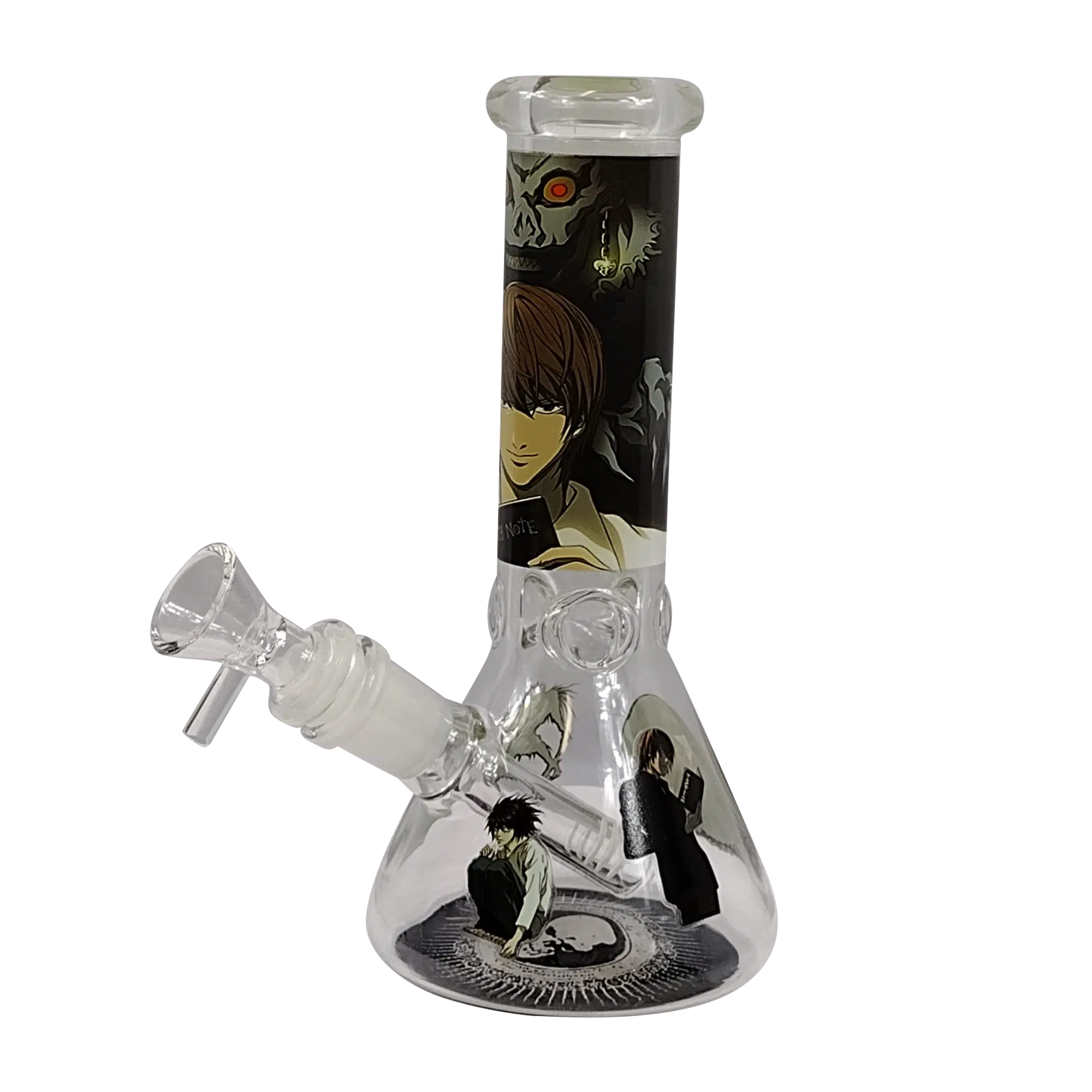 8IB014 – 8-Inch Borosilicate Glass Beaker Water Pipe (Anime Death Note)