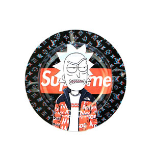 ASH089 Tin Ashtray 5.5″x5.5″ Supreme Rick and Morty