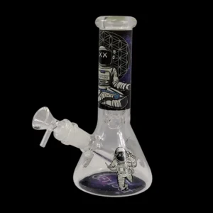 BKR-8IN-003 - 8 Inch Beaker (Get Lost Astronaut Meditating)