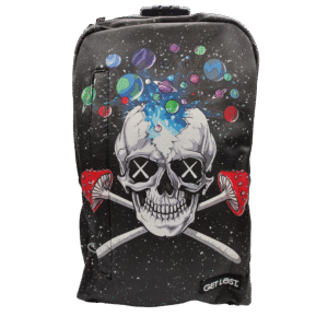 BP-SL-009 Premium Saffiano Smell Proof Backpack (Galaxy Skull)