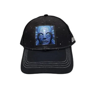 CSPP-011 Get Lost Secret Zipper Pocket Cap – Smell-Proof Stash Hat (Blue Alien Lost Guy)