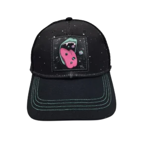 CSPP-012 Get Lost Secret Zipper Pocket Cap – Smell-Proof Stash Hat (Vampire Galaxy Lips)
