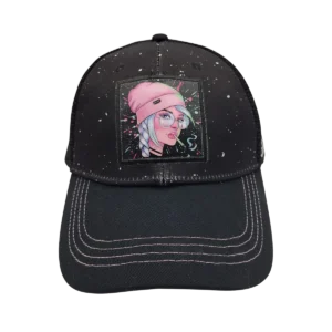 CSPP-017 Get Lost Secret Zipper Pocket Cap – Smell-Proof Stash Hat (Pink Hat Girl)