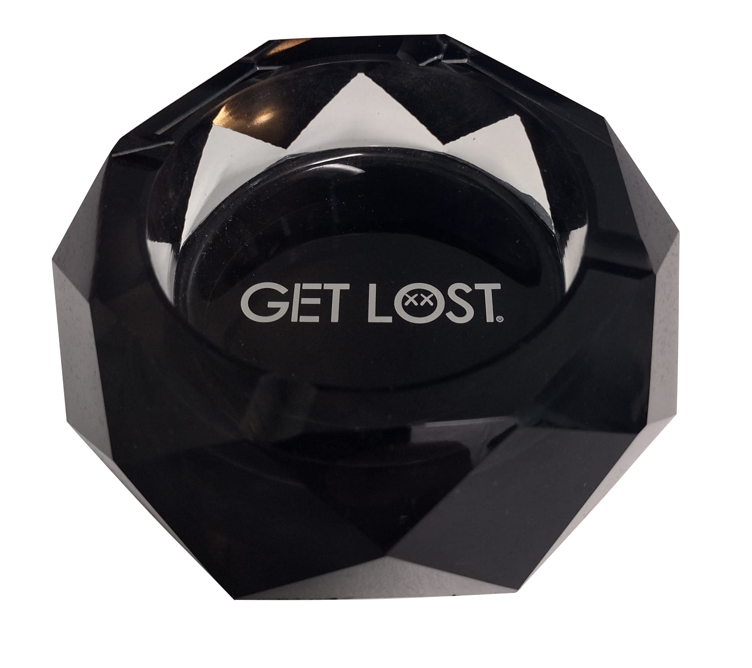 DA-BL-001 Get Lost Premium Diamond Ashtray Gradient (Black)