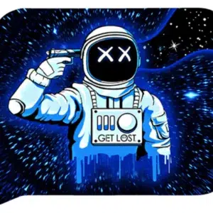 FRT3D-SM-001 Get Lost Small 3D Rolling Tray With Magnetic Lid Cover (Astronaut Suicide)