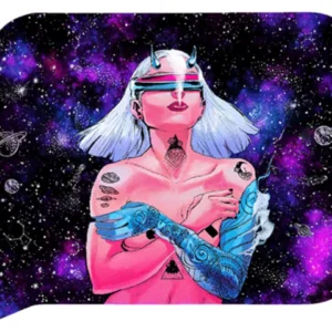 FRT3D-SM-019 Get Lost Small 3D Rolling Tray With Magnetic Lid Cover (Teleporting Girl Naked)