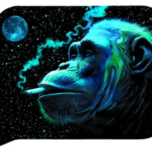 FRT3D-SM-035 Get Lost Small 3D Rolling Tray With Magnetic Lid Cover (Smoking Gorilla)