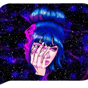 FRT3D-SM-038 Get Lost Small 3D Rolling Tray With Magnetic Lid Cover (Woman With Hangover)