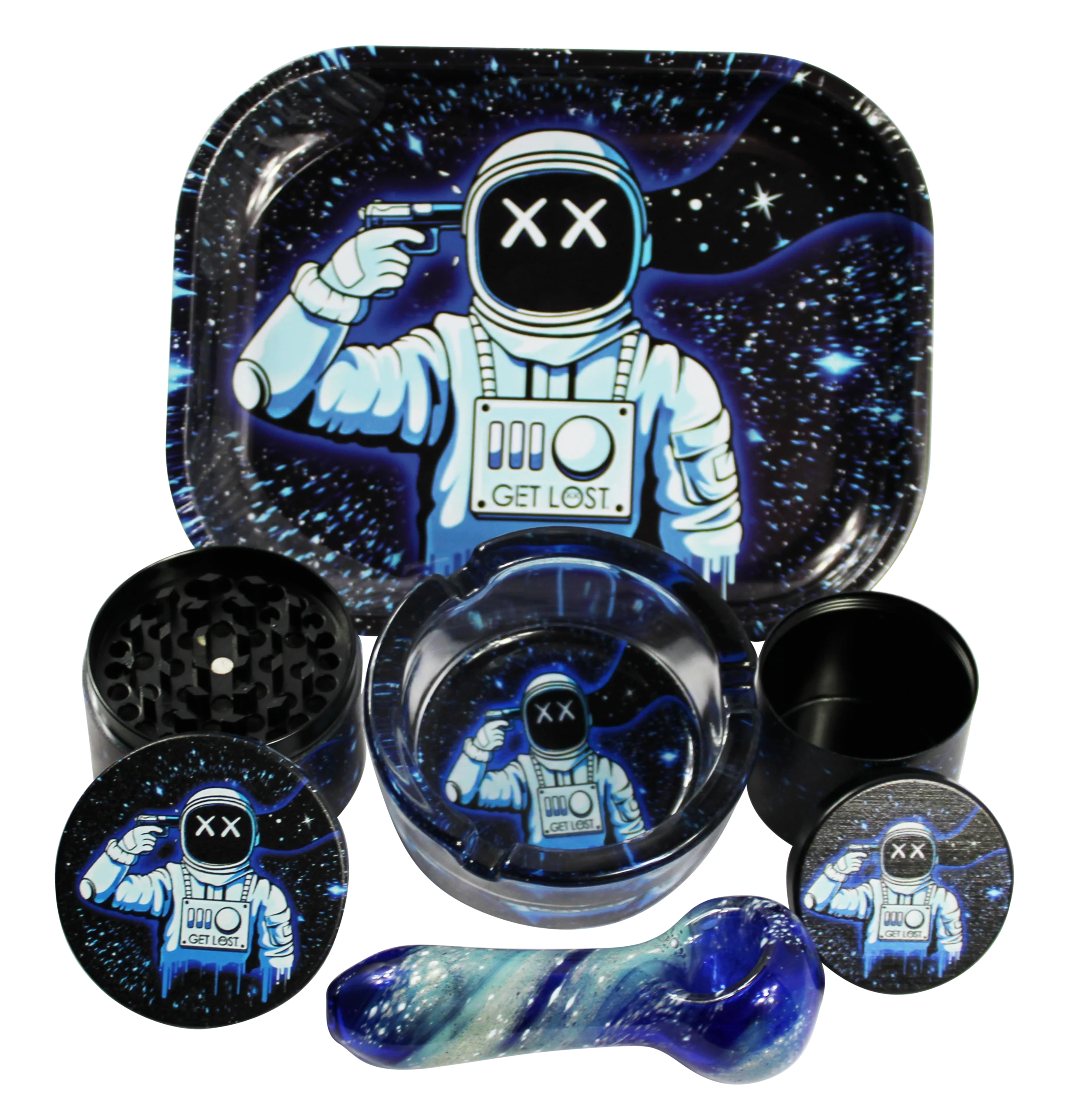 HP-GS-012 Get Lost Hand Pipe Gift Set – 5 in 1 (Astronaut Suicide)