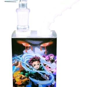 JB-007 Glass Juice Box Pipe (Anime Kimetsu No Yaiba - Tanjiro Kamado)