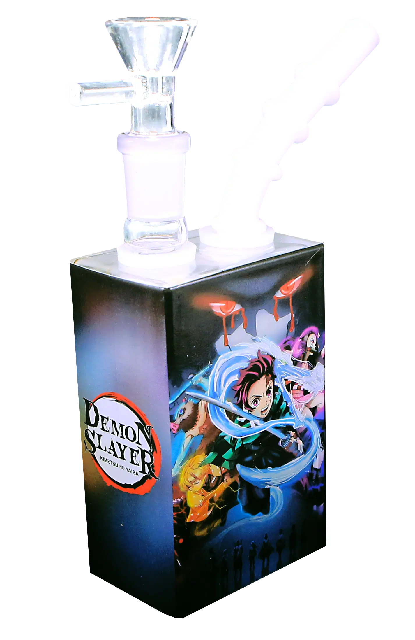 JB-007 Glass Juice Box Pipe (Anime Kimetsu No Yaiba - Tanjiro Kamado) - Image 2