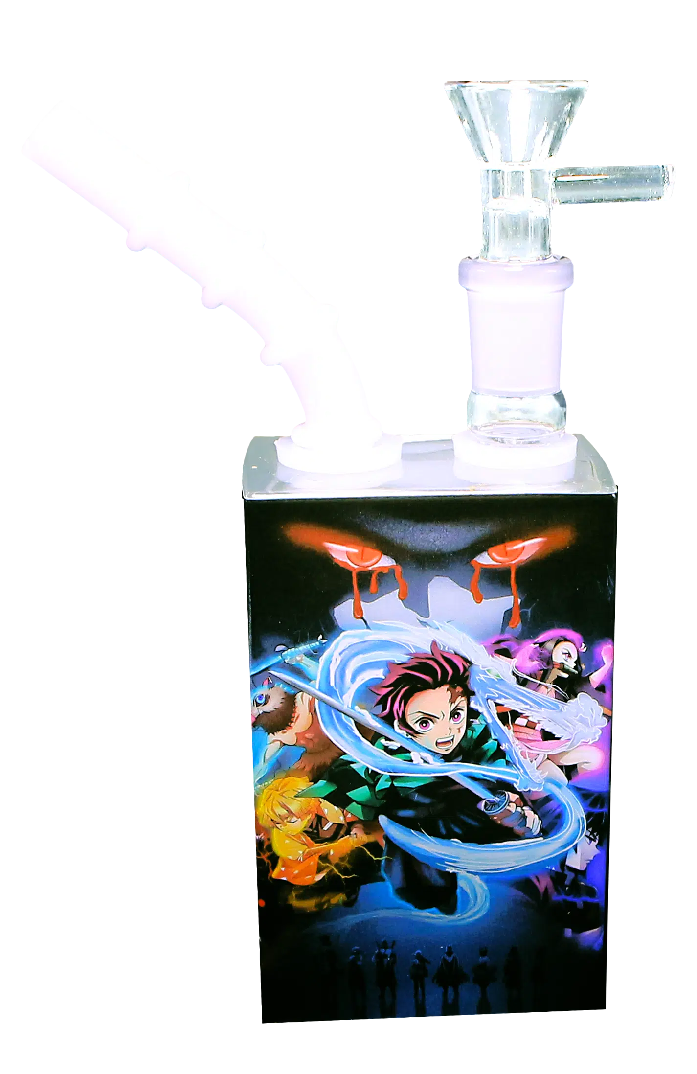 JB-007 Glass Juice Box Pipe (Anime Kimetsu No Yaiba - Tanjiro Kamado) - Image 3