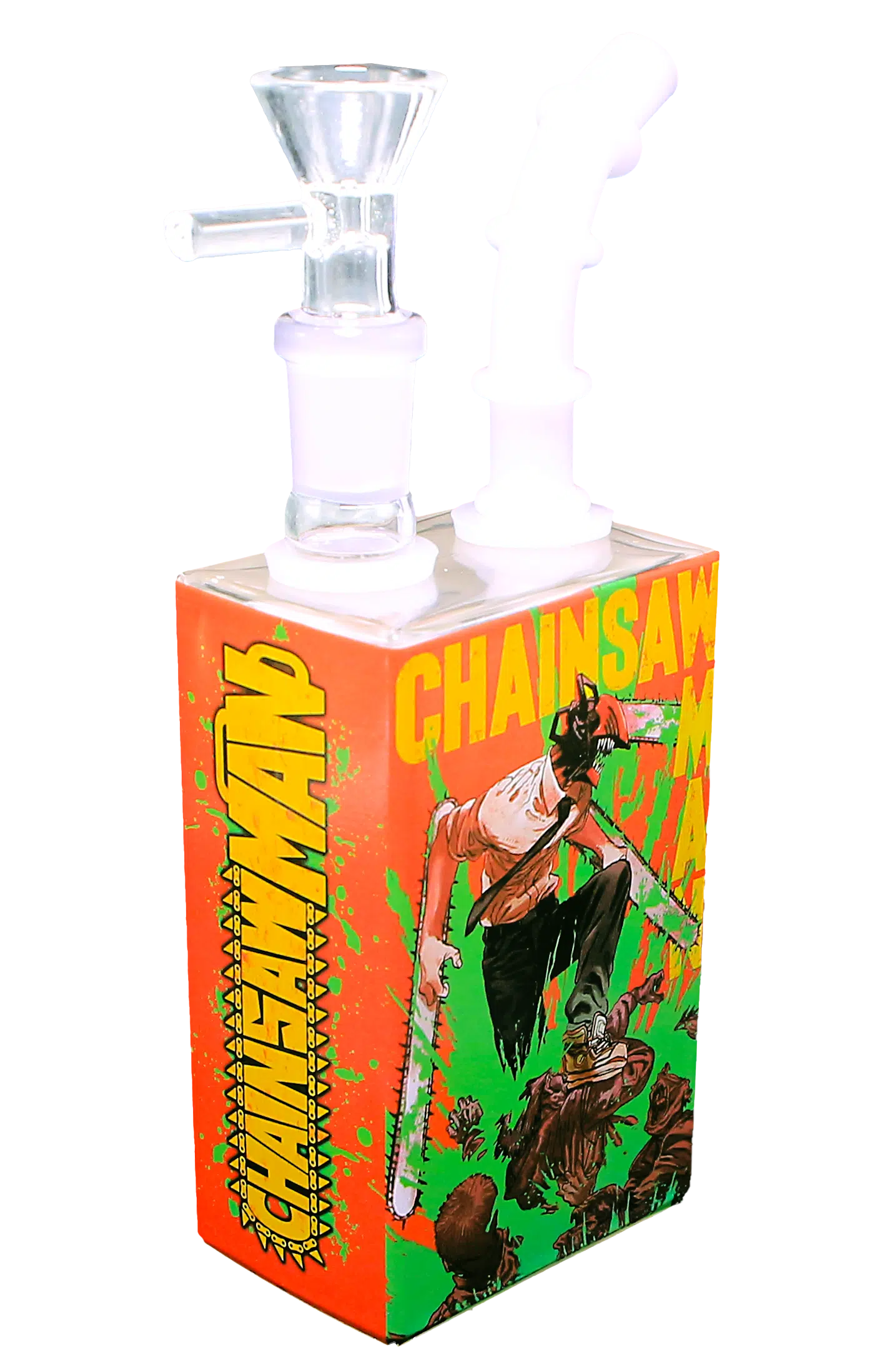 JB-008 Glass Juice Box Pipe (Anime Chainsaw Man) - Image 3